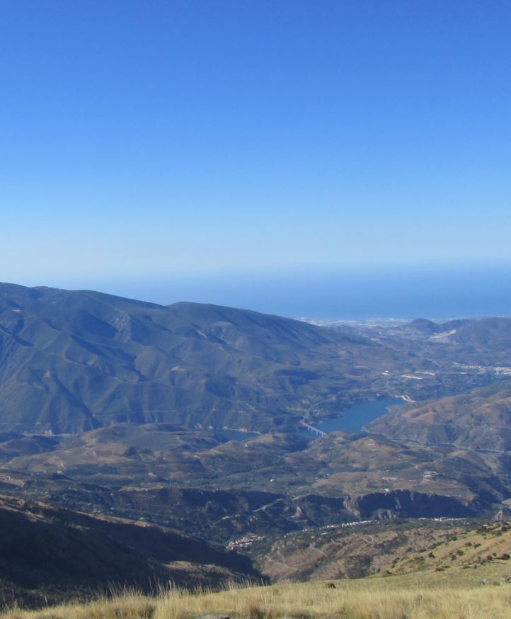 Lanjarón, enmbalse de Rules, Motril y el mar Mediterraneo